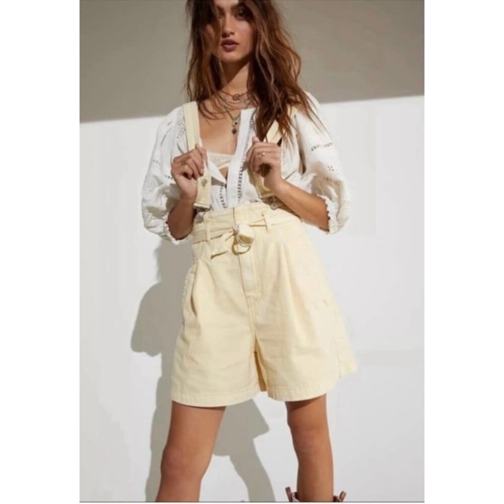 Free People Bittersweet Shortalls In Sunlit NWOT